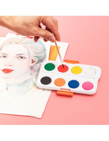 Watercolor Painting 8 colors, φ28mm ASST.