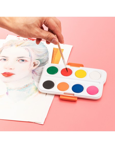 Watercolor Painting 8 colors, φ28mm ASST.