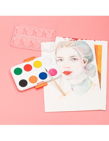Watercolor Painting 8 colors, φ28mm ASST.