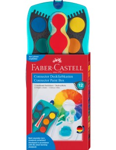 Vesivärvid Faber-Castell Connector 12-värvi türkiis