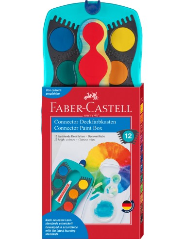 Connector paint box 12 colours turquoise