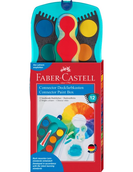 Connector paint box 12 colours turquoise
