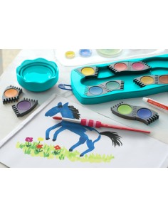 Connector paint box 12 colours turquoise 2