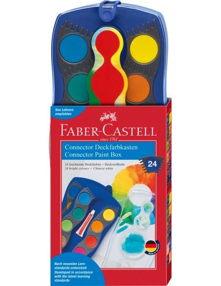 Connector paint box 24 colours blue