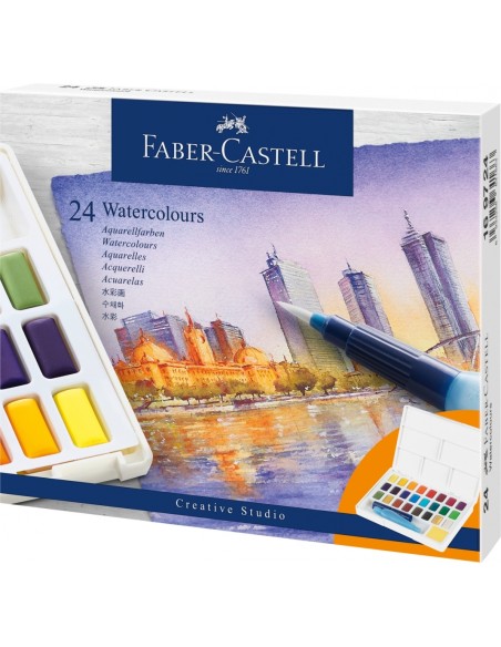 Watercolours in pans 24ct set