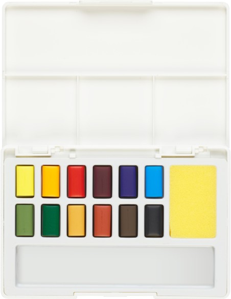 Watercolours in pans 12ct set