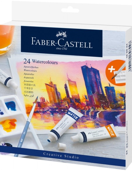 Watercolour 24ct cardboard box