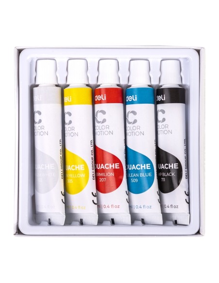 Gouache 5 colors,12ml/tube Asst.
