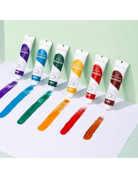 Gouache 12 colors,12ml/tube Asst.