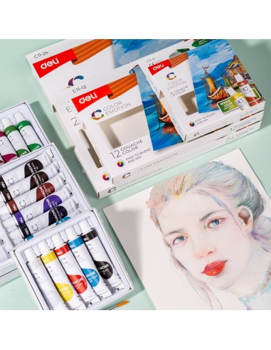 Gouache 24 colors,12ml/tube Asst.