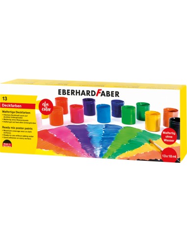 Plakativärv EberhardFaber 18ml 13-värvi
