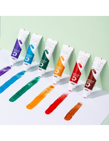 Acrylic Colors 12 colors,12ml/tube Asst.
