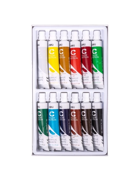 Acrylic Colors 24 colors,12ml/tube Asst.