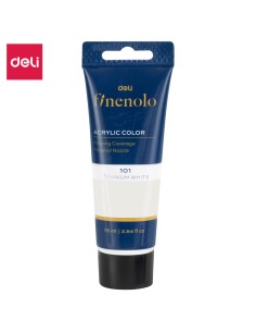 Akrüülvärv DELI Finenolo 75ml, valge