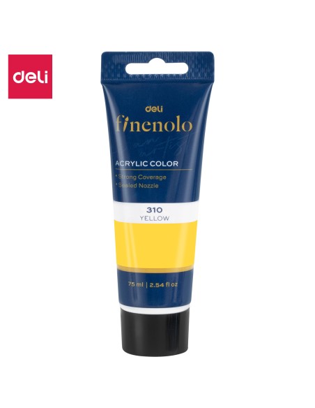 Akrüülvärv DELI Finenolo 75ml, kollane