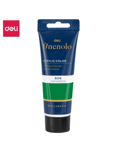 Akrüülvärv DELI Finenolo 75ml, sap roheline