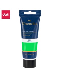 Akrüülvärv DELI Finenolo 75ml, roheline