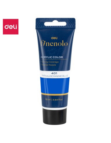 Akrüülvärv DELI Finenolo 75ml, ftalotsüaniini sinine (tumesinine)