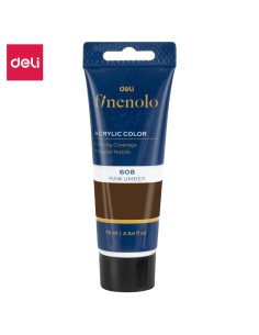 Akrüülvärv DELI Finenolo 75ml, pruun
