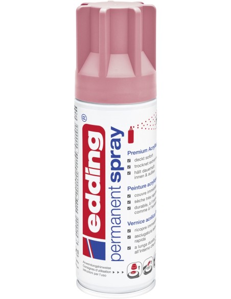 Permanent spray Edding 5200  premium acrylic paint classy mauve matt DE-FR-IT