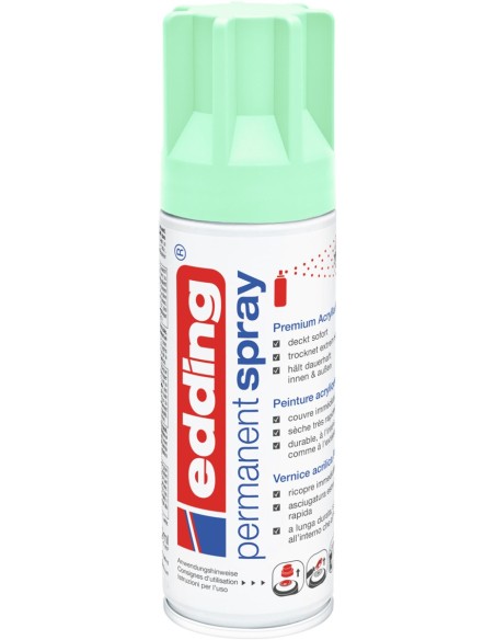edding 5200 permanent spray premium acrylic paint neo mint matt DE-FR-IT