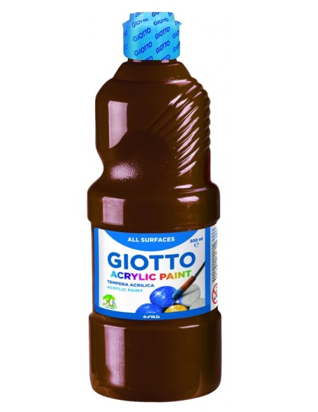 Giotto Acrylic Paint 500 MlBottle – brown