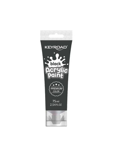 Akrüülvärv Keyroad 75ml, must