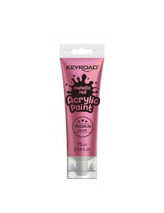 Akrüülvärv Keyroad 75ml, metallik punane