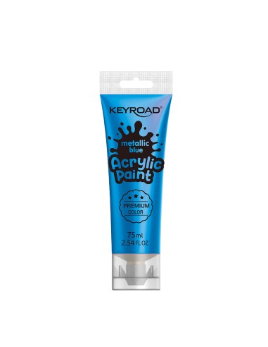 Acrylic paint 75ml,metallic blue color