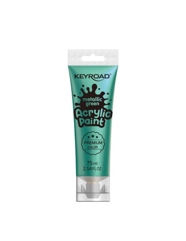 Akrüülvärv Keyroad 75ml, metallik roheline
