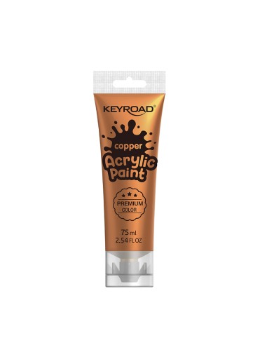 Akrüülvärv Keyroad 75ml, metallik vaskne