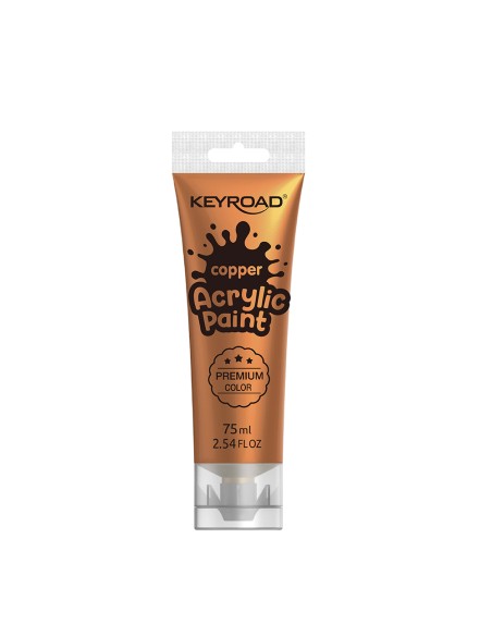 Akrüülvärv Keyroad 75ml, metallik vaskne