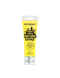 Akrüülvärv Keyroad 75ml, neoon kollane