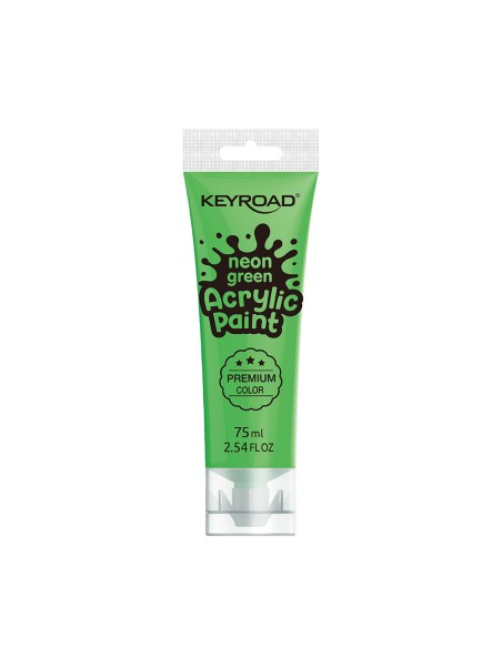 Acrylic paint 75ml,neon green color