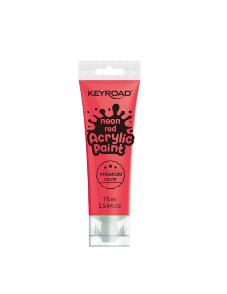 Akrüülvärv Keyroad 75ml, neoon punane