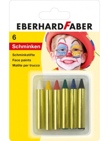 6 Face-painting pencils short BC