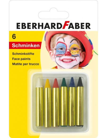 Näovärvid EberhardFaber lühikesed 6-värvi