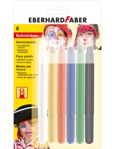 Twistable face paints BC of 6 EberhardFaber