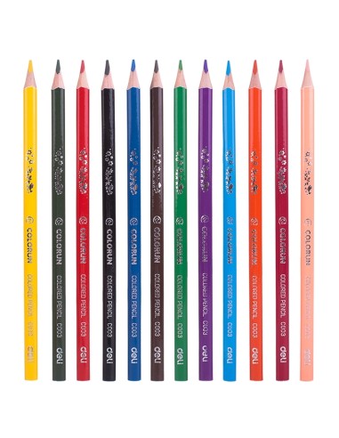 Colored Pencil Deli 12 colors assorted