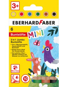Colour pencils MiniMaxi 3in1 box of 6