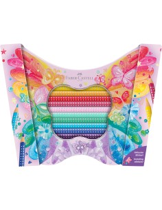 Värvipliiatsid Faber-Castell Sparkle Liblikas 20-värvi