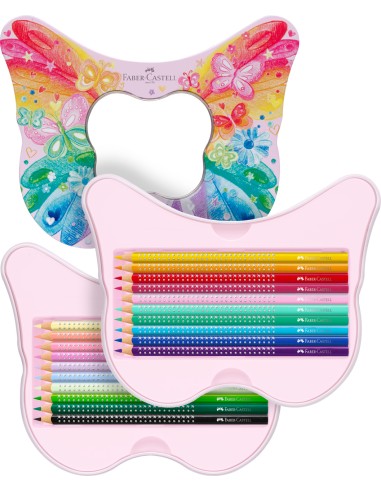 Gift set Sparkle col. pencils butterfly