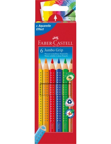 Värvipliiats Faber-Castell Jumbo Grip 6-värvi