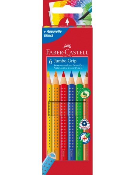 Värvipliiats Faber-Castell Jumbo Grip 6-värvi