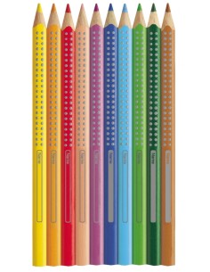 Värvipliiatsid Faber-Castell Jumbo Grip 12-värvi 2