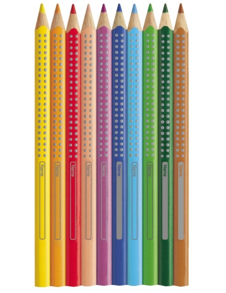 Faber-Castell Jumbo Grip colour pencil, cardboard wallet of 12