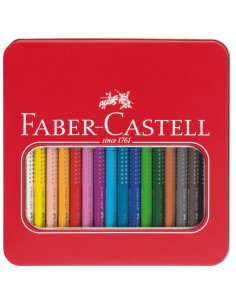 Faber-Castell Jumbo Grip colour pencil, tin of 16