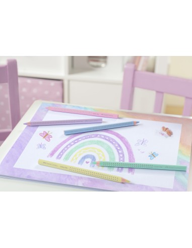Värvipliiatsid Faber-Castell Jumbo Grip pastell 5-värvi