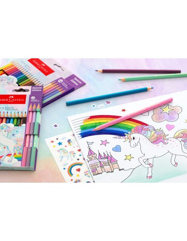 Värvipliiatsid Faber-Castell Unicorn 10+3-värvi