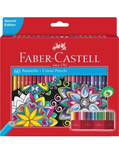 Faber-Castell Classic Colour colour pencil, cardboard wallet of 60